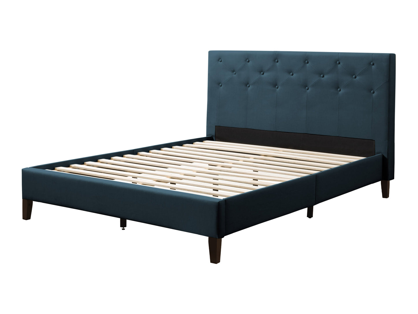 Button-Tufted Upholstered King Bed