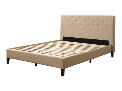 Button-Tufted Upholstered Double / Full Bed