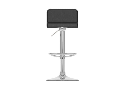 Black low back bar stools, set of 2, featuring sleek metal legs, cushioned seats with faux leather upholstery, and a minimalist design perfect for modern kitchen islands or home bars.