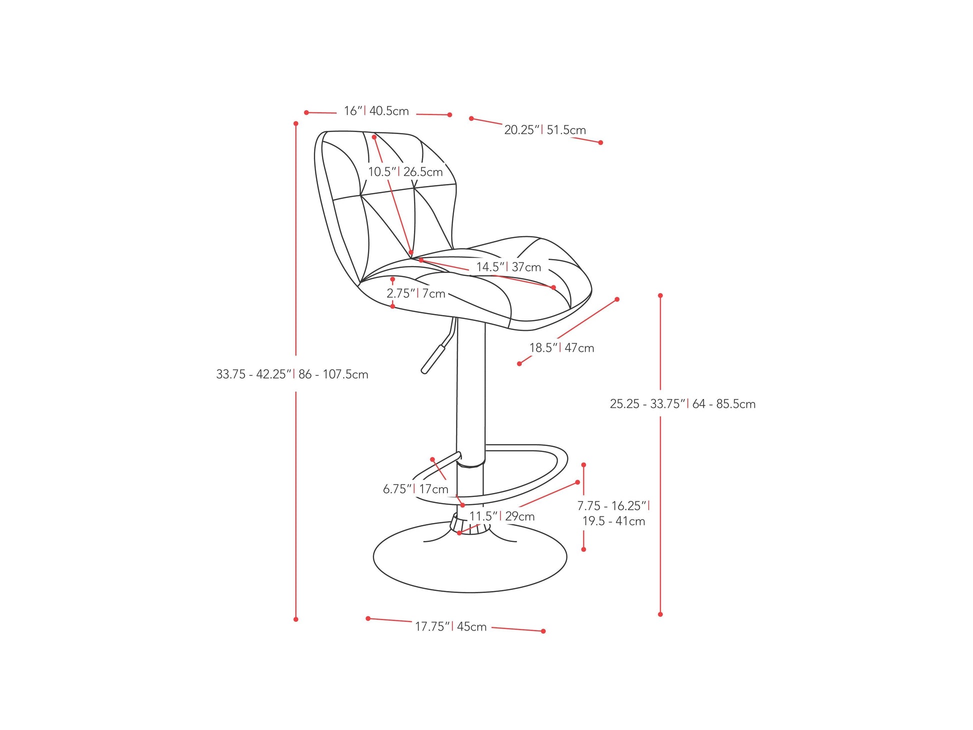 Red bar stools with backs, set of 2, featuring sleek metal frames, cushioned seats, and footrests, perfect for modern kitchens or home bars.