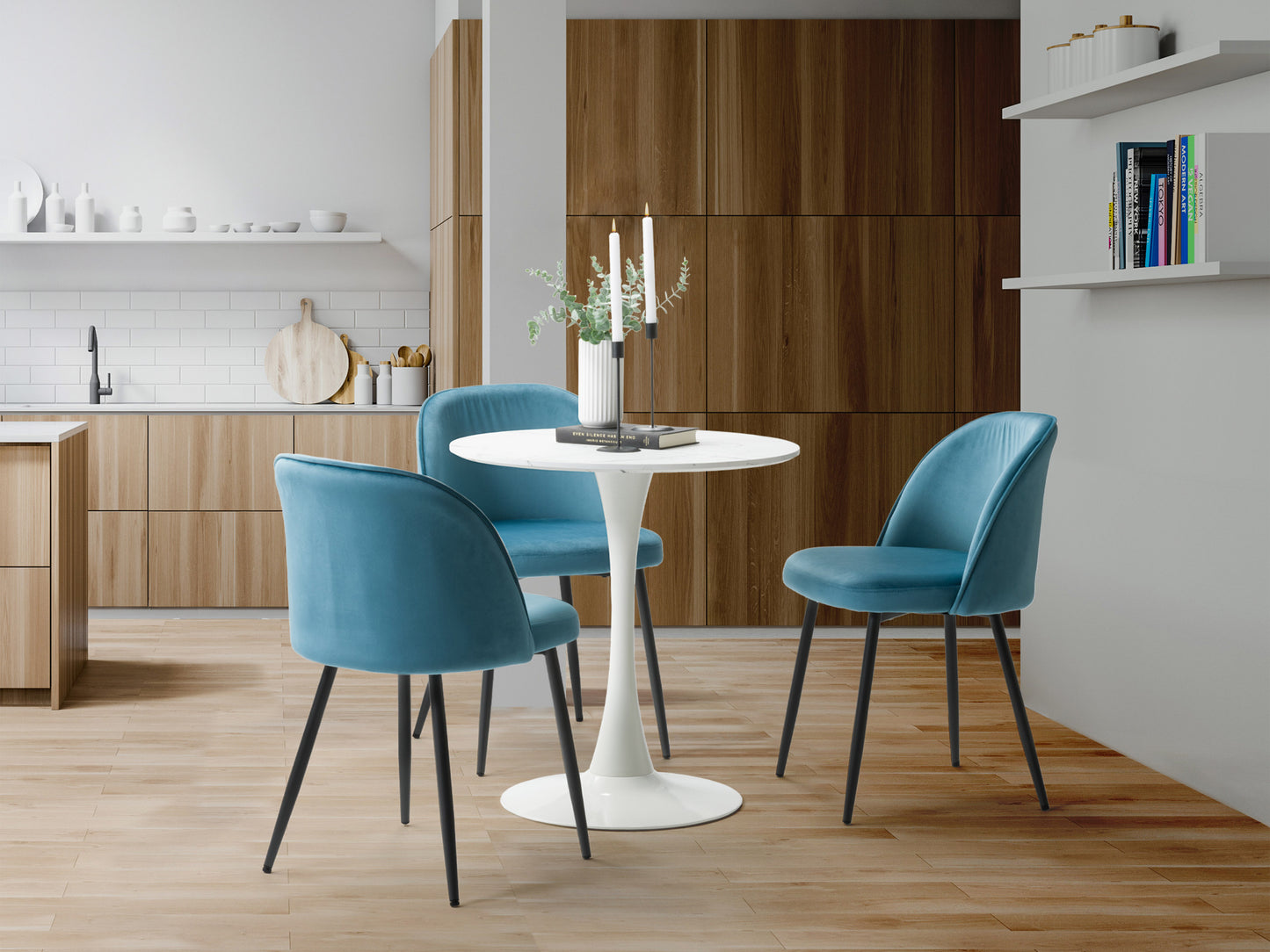 Blue 4 Piece Bistro Dining Set