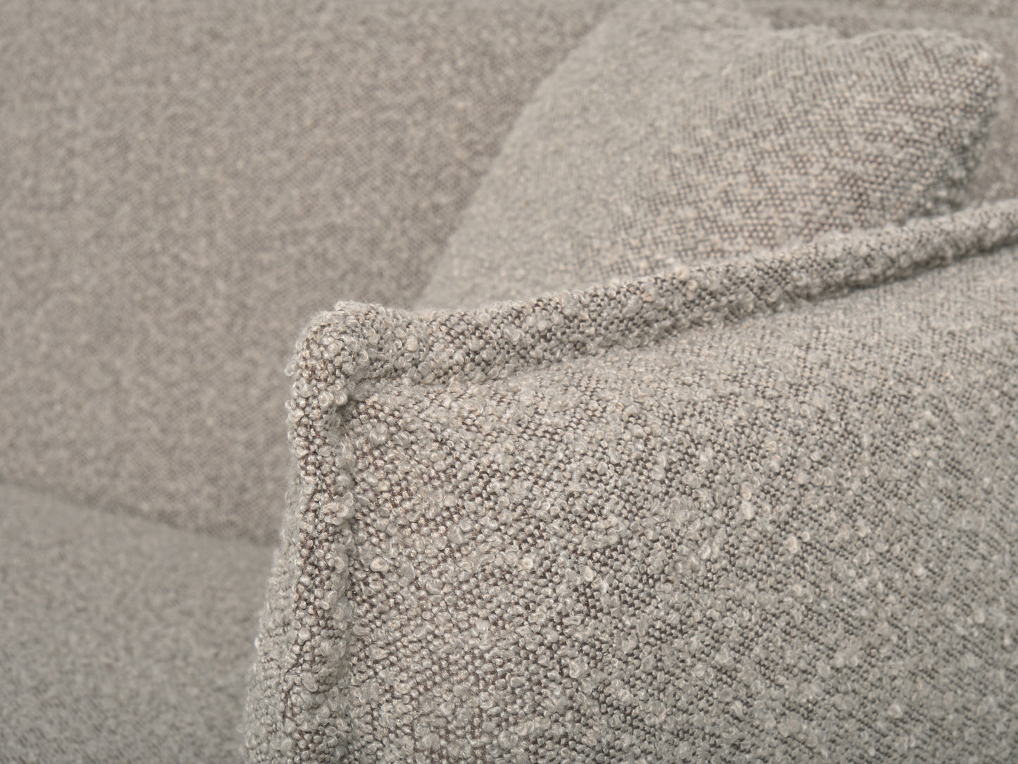 Light Grey Boucle Loveseat