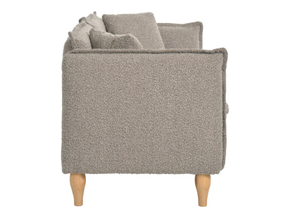 Light Grey Boucle Loveseat