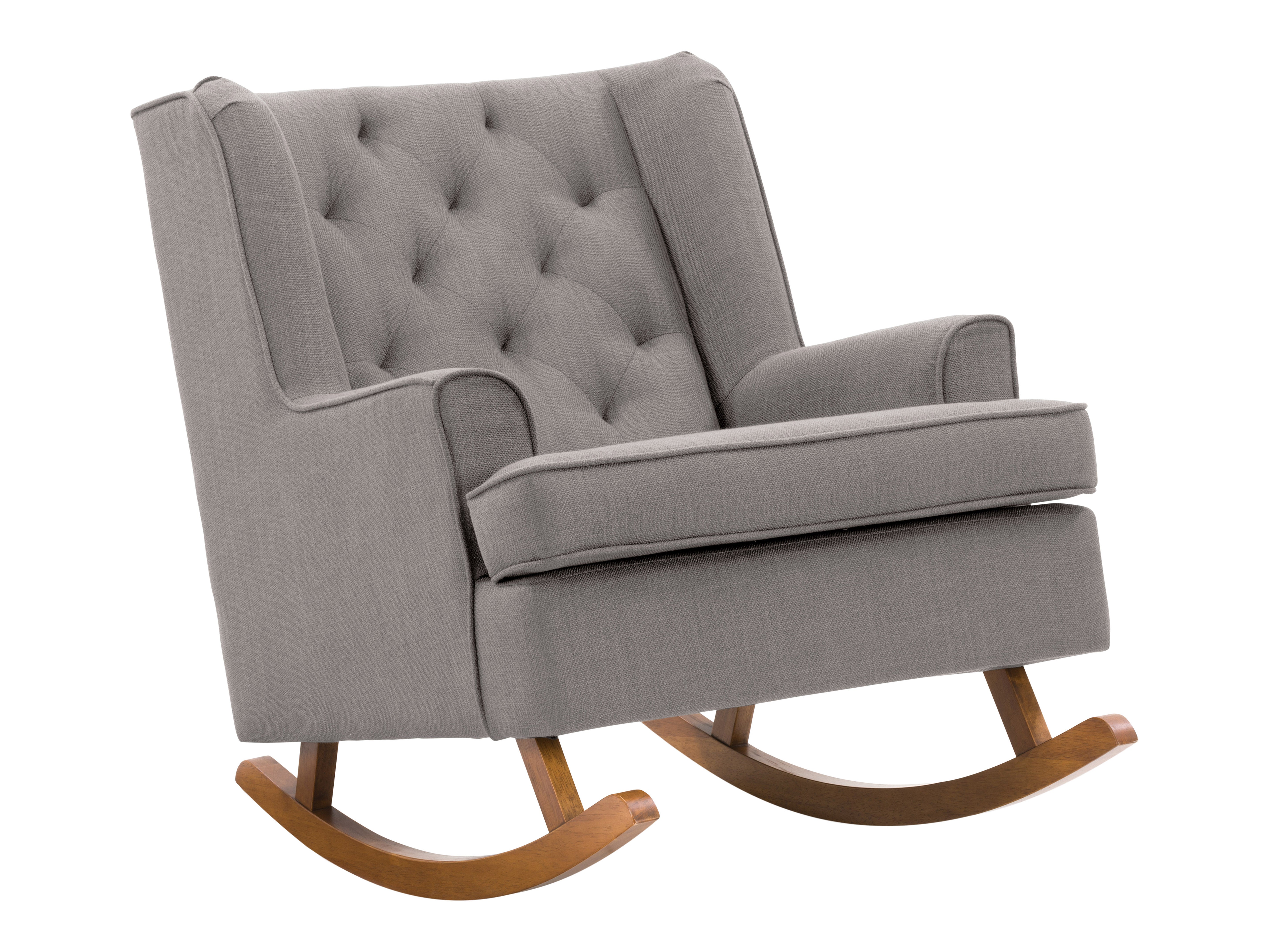 Timeless Light Grey Rocking Chair CorLiving Furniture