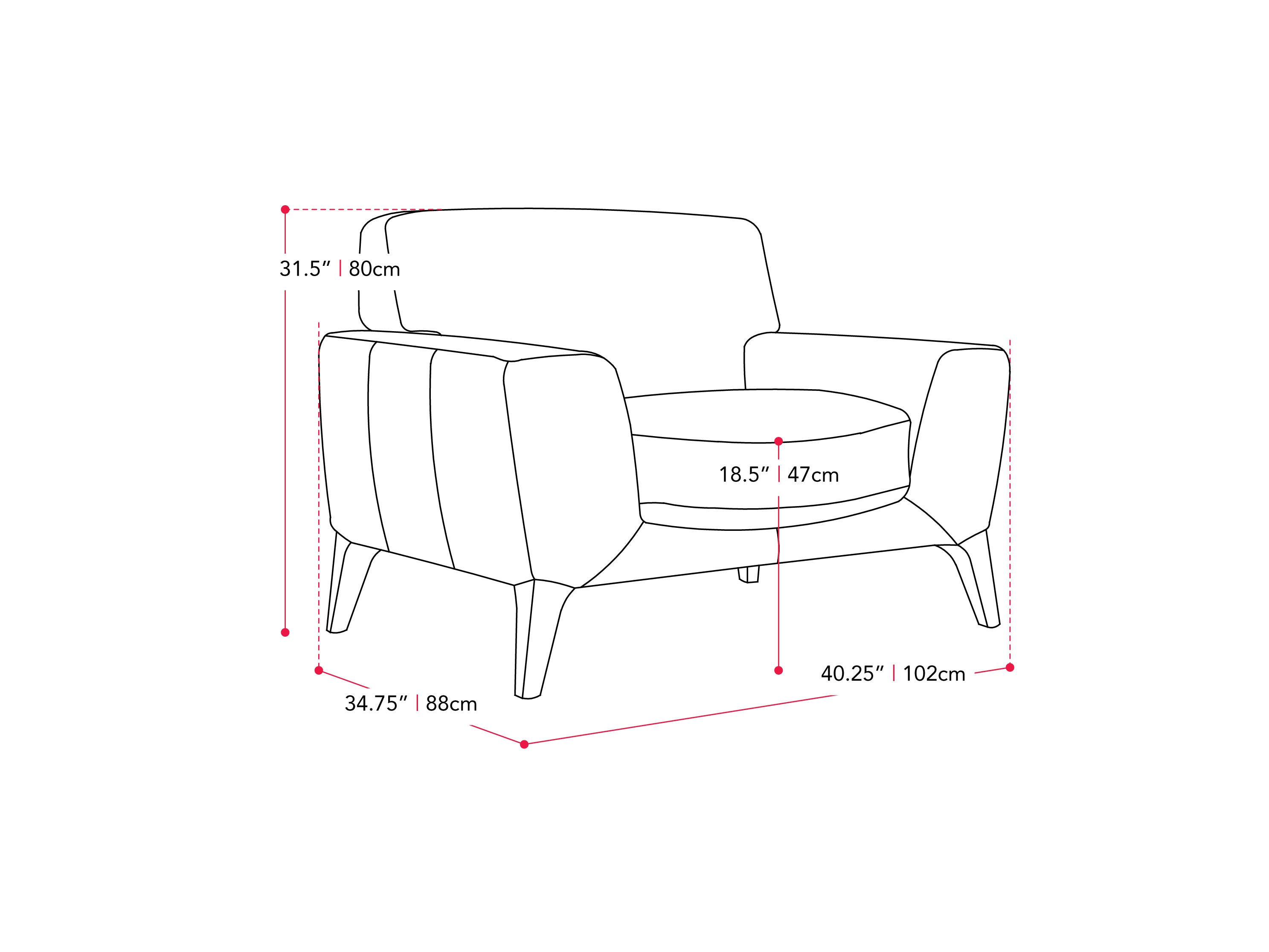 Light grey arm chair with plush upholstery, wooden legs, and modern design. Ideal for living rooms, it features a comfortable, cushioned seat and backrest. Perfect for contemporary and minimalist home decor.