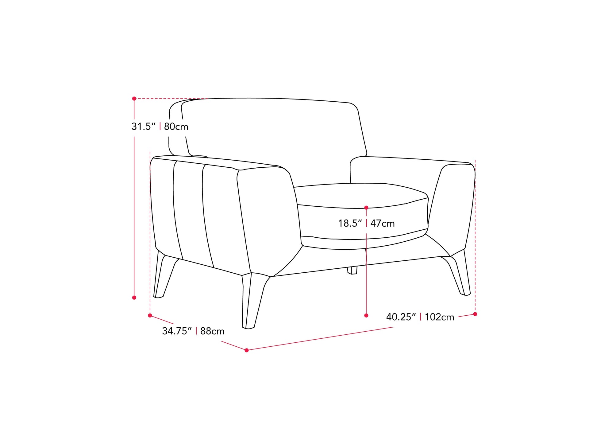 Light grey arm chair with plush upholstery, wooden legs, and modern design. Ideal for living rooms, it features a comfortable, cushioned seat and backrest. Perfect for contemporary and minimalist home decor.