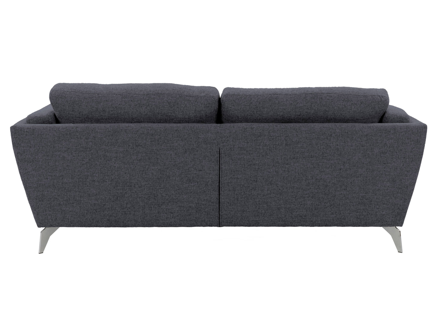 Deep blue 3 seater sofa with plush cushions, sleek wooden legs, and soft velvet upholstery, perfect for modern living rooms and contemporary decor.