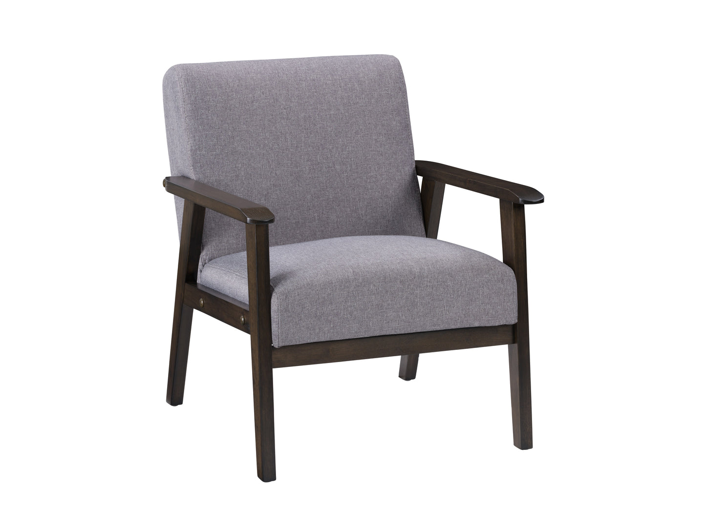 Manor Grey Upholstered Mid-Century Modern Accent Chair