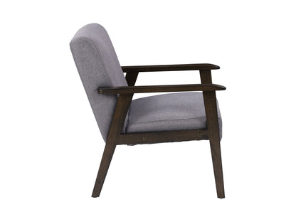 Manor Grey Upholstered Mid-Century Modern Accent Chair