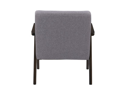 Manor Grey Upholstered Mid-Century Modern Accent Chair