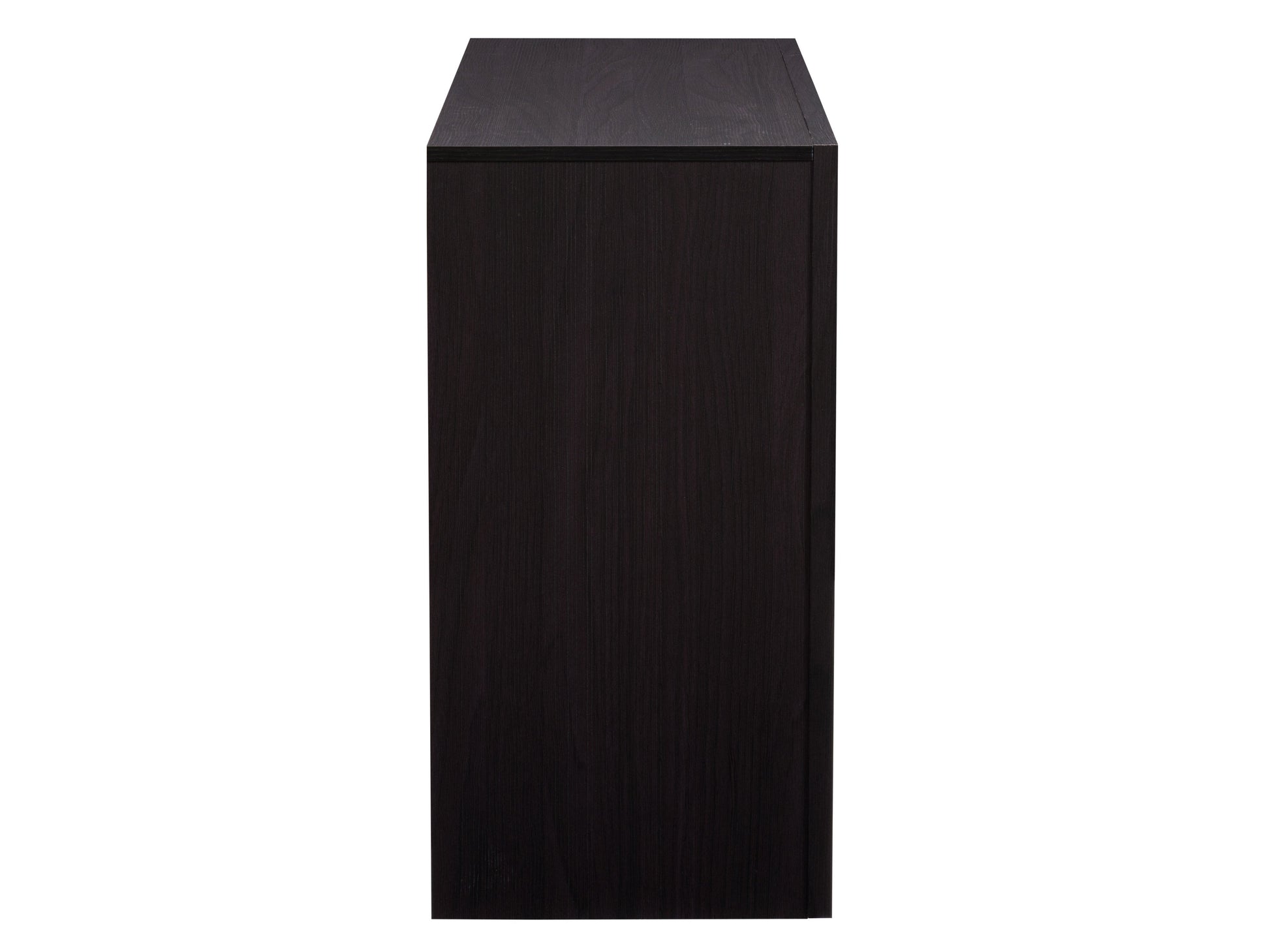 Black 8 drawer dresser with sleek modern design, matte black finish, metal handles, and ample storage space. Ideal for contemporary bedrooms and living spaces. Durable wood construction with smooth drawer operation.