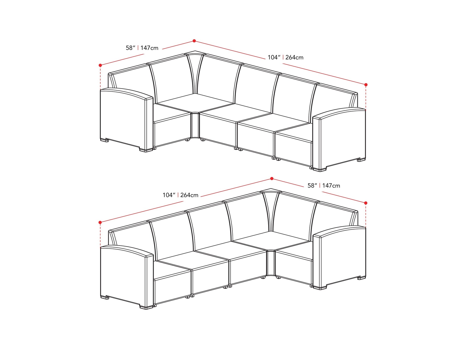 Black and blue outdoor wicker sectional set, 6-piece patio furniture featuring durable wicker material, plush blue cushions, and modular design for customizable seating arrangements in outdoor spaces.