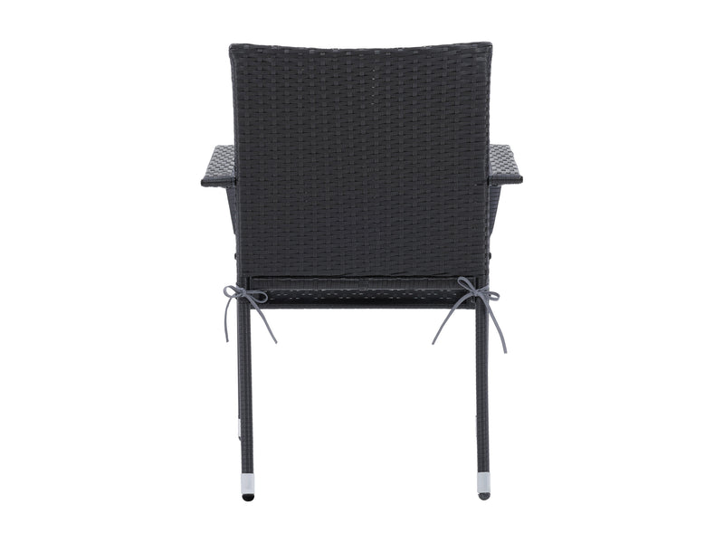 Stackable Patio Chairs, Set of 2