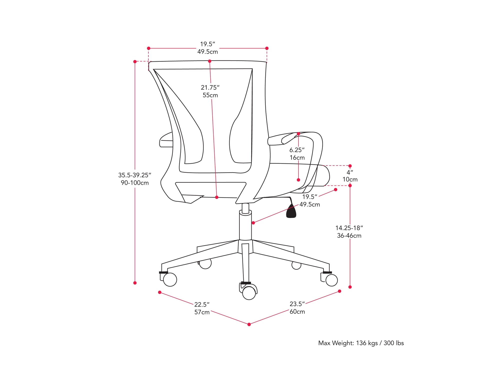 Grey mesh task chair with white frame, ergonomic design, adjustable armrests, and lumbar support. Ideal for office use, featuring breathable mesh backrest and cushioned seat for comfort and style.