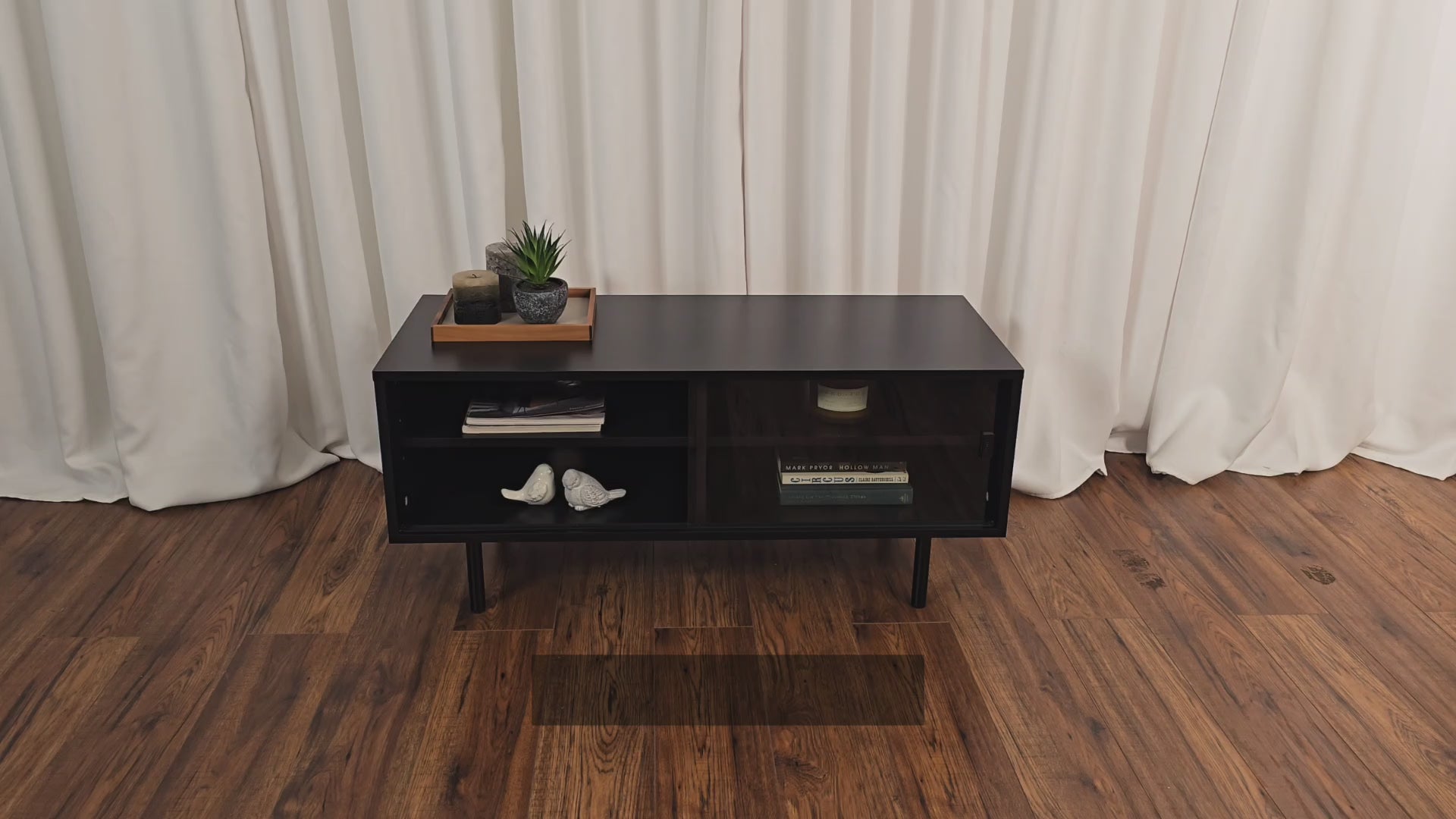 Load video: Fresco Modular TV Stand, TVs up to 55&quot; Product Video