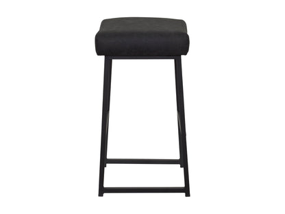 black Backless Bar Stools Set of 2 Milo Collection product image by CorLiving#color_black