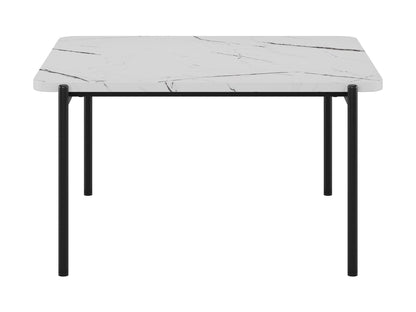 Modern 3 piece coffee table set with sleek black metal frames, tempered glass tops, and a minimalist design. Perfect for contemporary living rooms, the set includes one large and two smaller nesting tables.