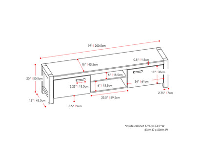 Modern TV stand with doors, walnut finish, black metal frame, sleek design, fits TVs up to 95 inches, ample storage space, contemporary style, functional and stylish for living room or entertainment area.