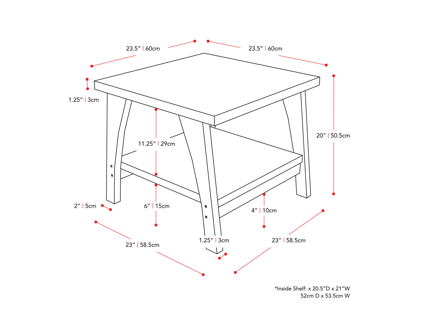 Modern square side table with walnut wood finish, sleek black metal legs, and a minimalist design. Ideal for living rooms or bedrooms, offering a stylish and functional accent piece.