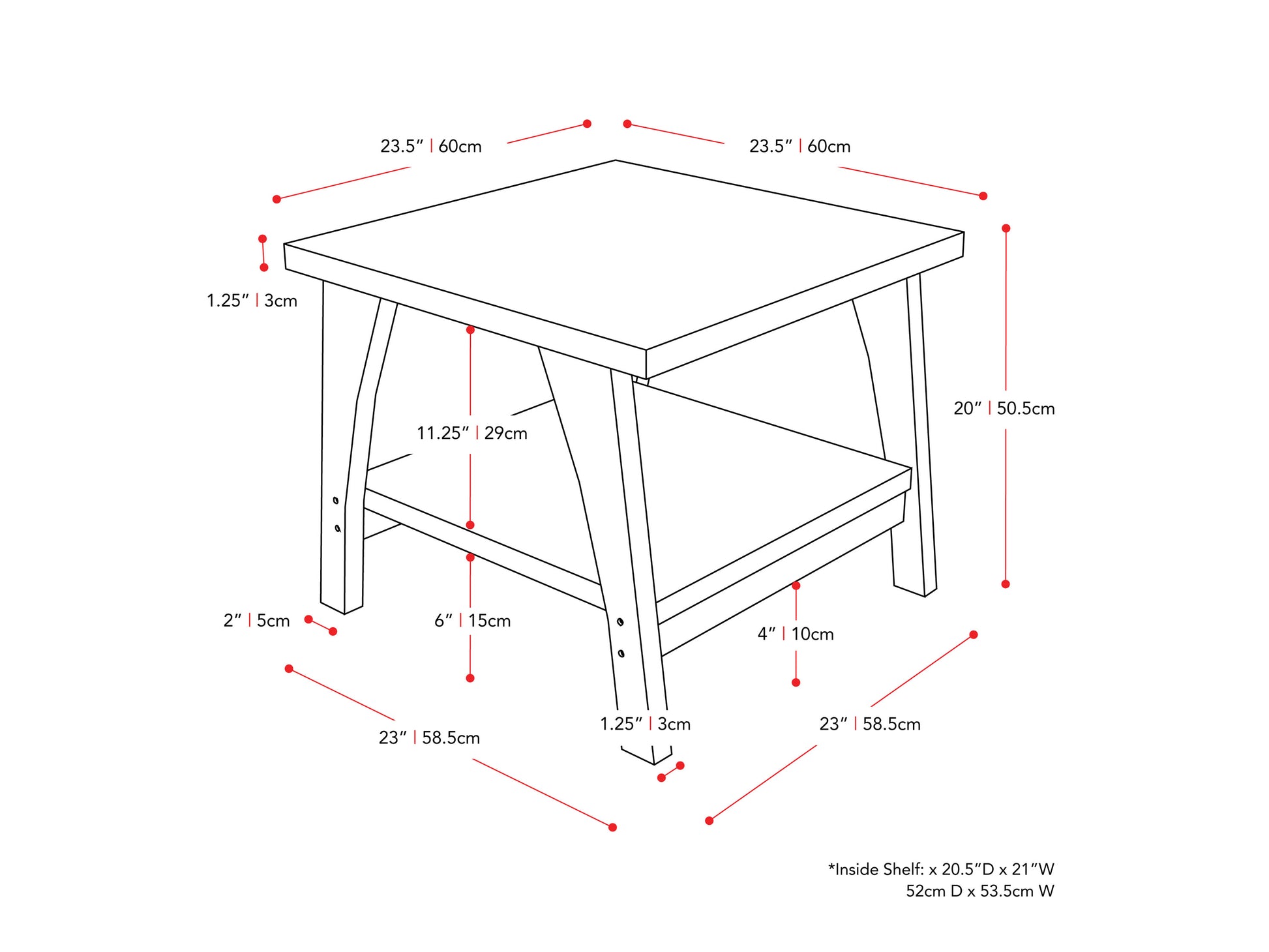 Modern square side table with walnut wood finish, sleek black metal legs, and a minimalist design. Ideal for living rooms or bedrooms, offering a stylish and functional accent piece.