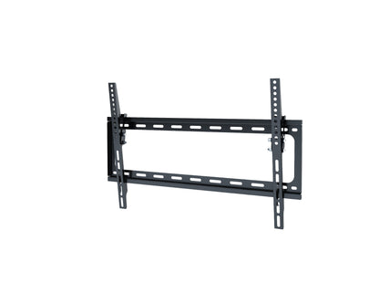 Adjustable TV wall mount for 37-70 inch screens, featuring a sleek black design, sturdy metal construction, and easy tilt and swivel functionality for optimal viewing angles.