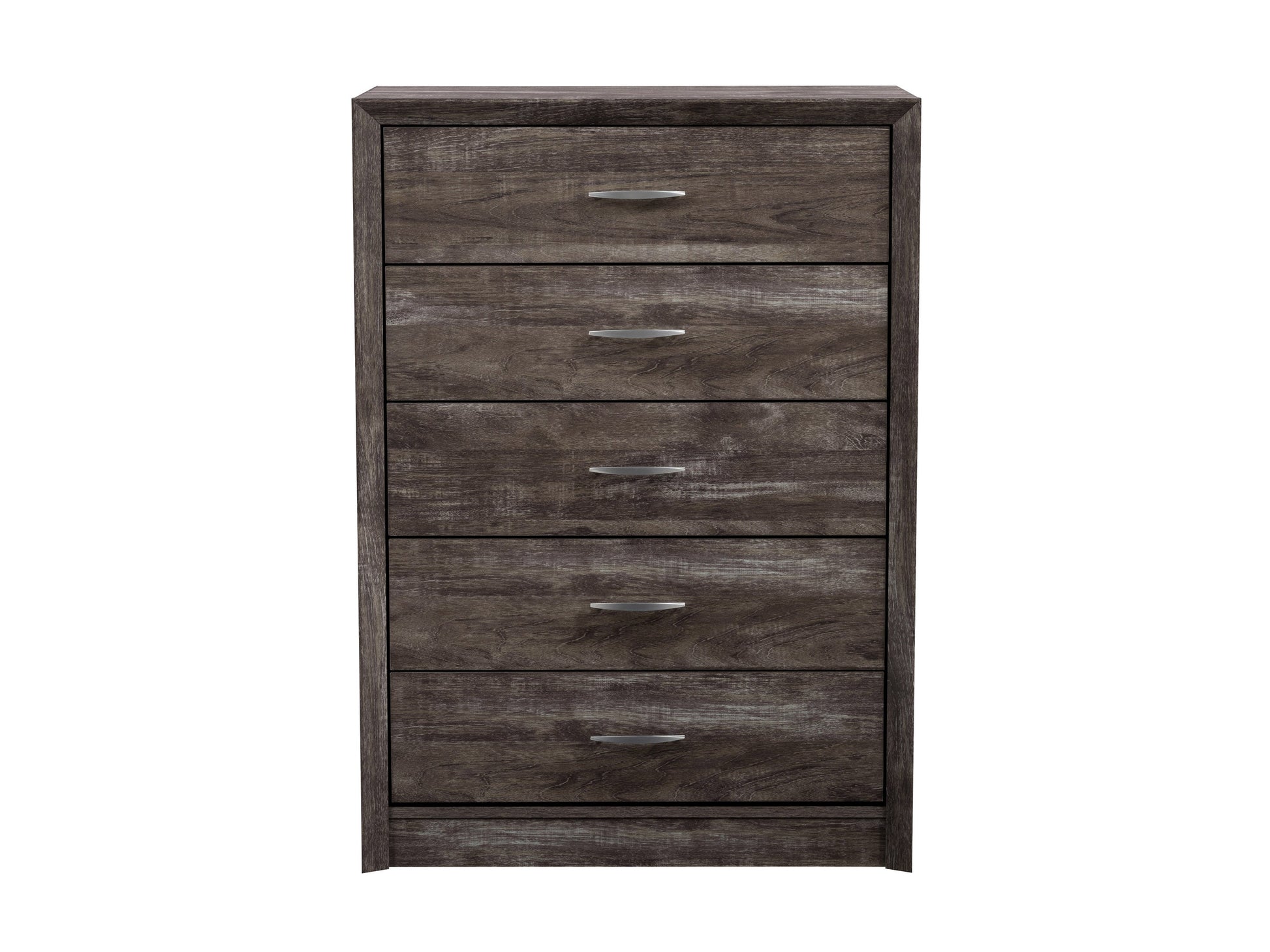 Tall bedroom dresser with a sleek white finish, four spacious drawers, and minimalist metal handles; perfect for modern bedroom storage solutions.