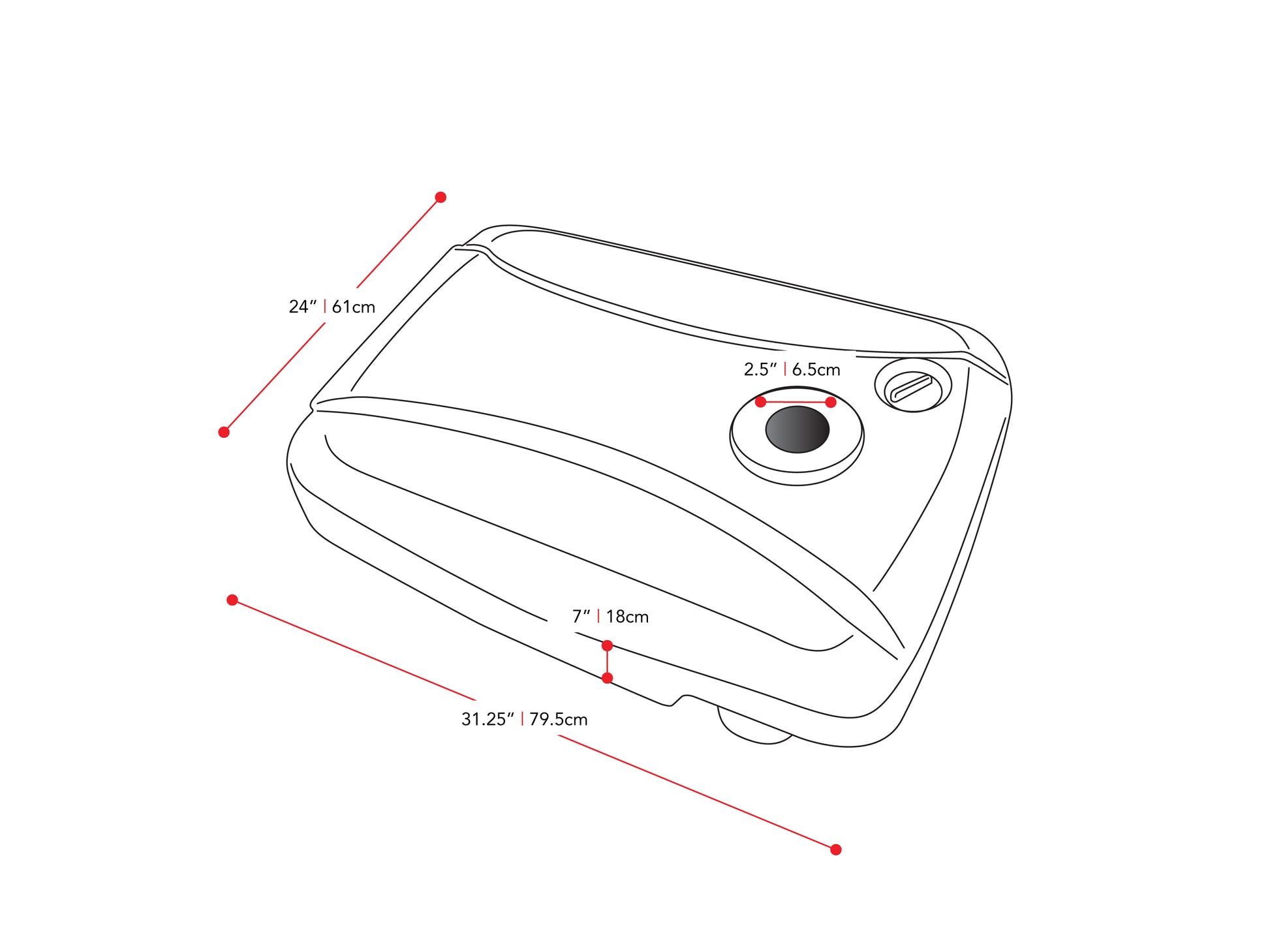  umbrella base with wheels CorLiving measurements diagram CorLiving 