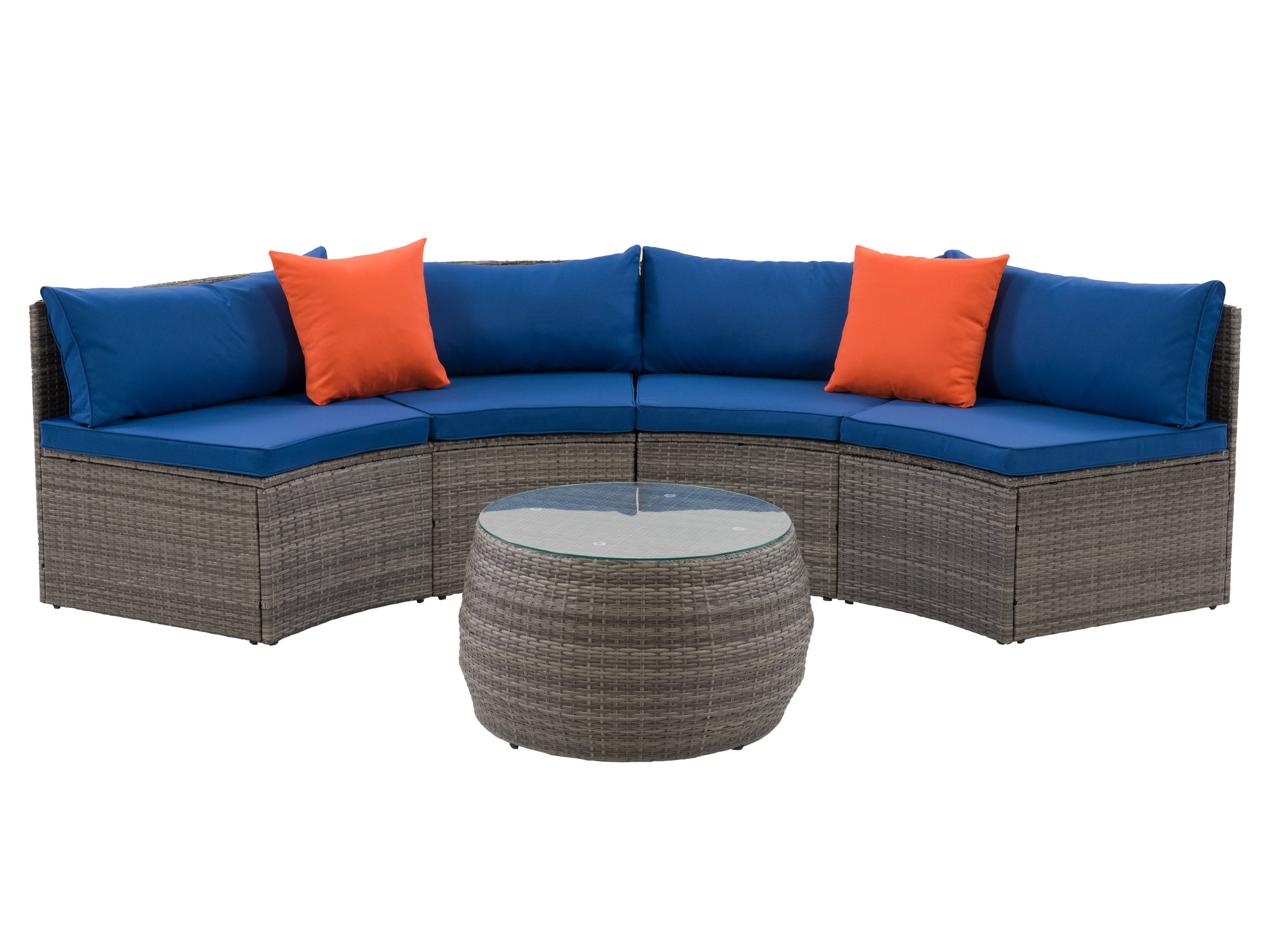 Curved outdoor sectional cushions best sale