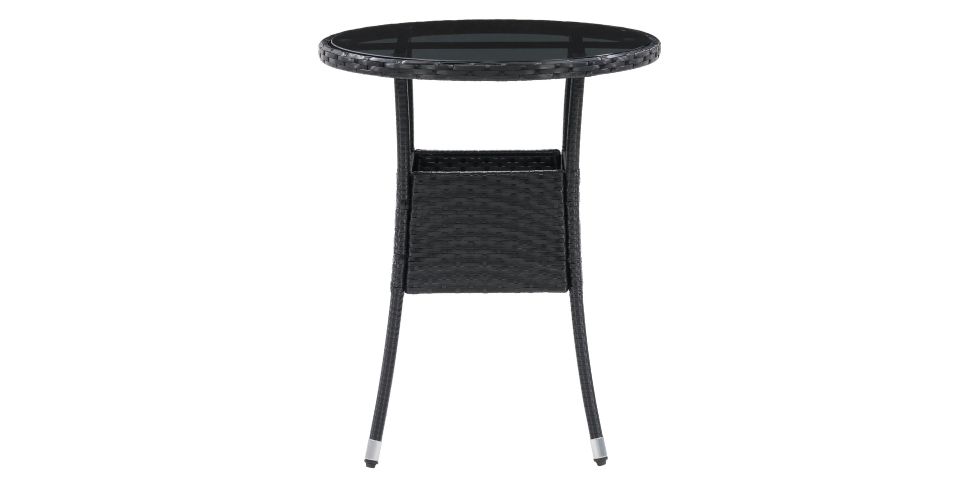 black weave Bistro Table Parksville Collection product image by CorLiving#color_textured-black-weave